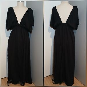 ASOS Black Boho Dress / Size 12 Petite